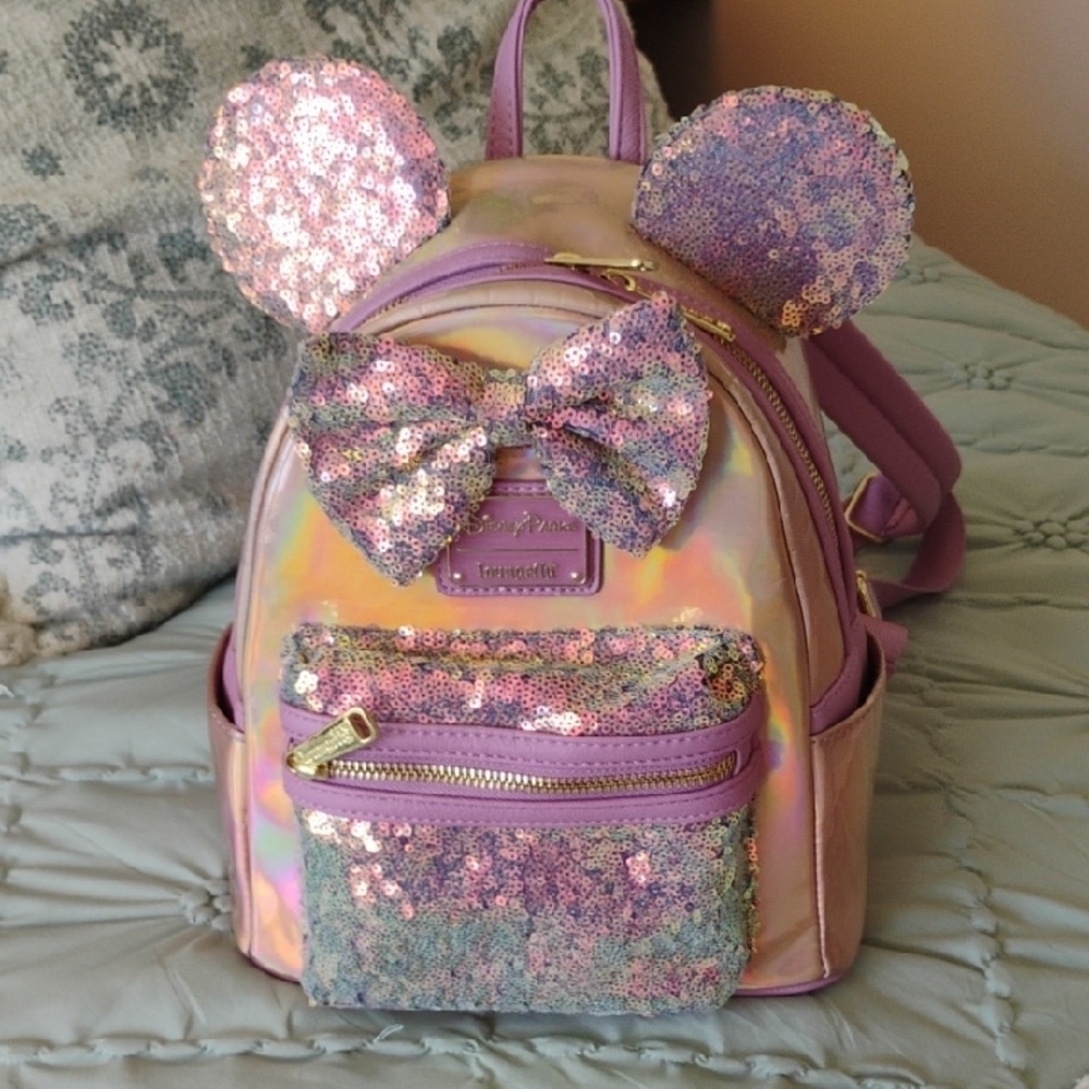Disney Parks 50th Anniversary Loungefly Sequin Backpack